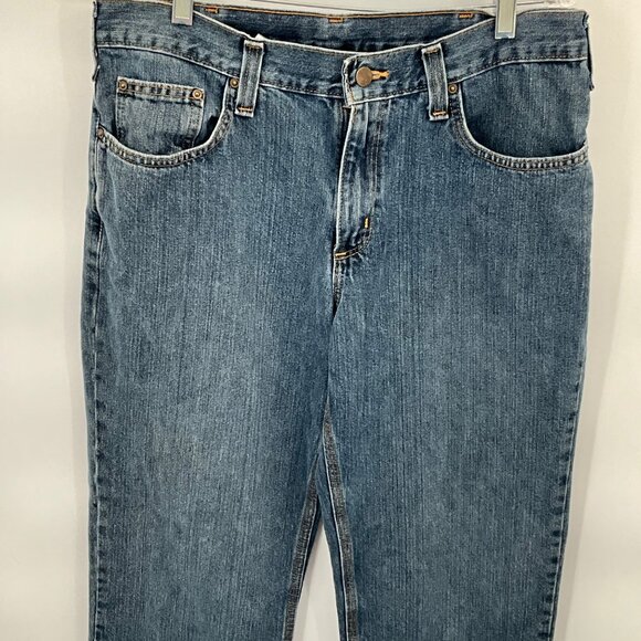 Carhartt Men's Relaxed Fit Blue Denim Jeans Size 33 X 30 - Picture 4 of 8